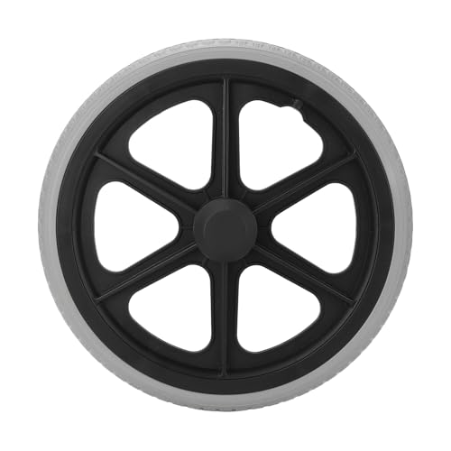 14 Inch Wheelchair Wheel Replacement, PU Material, 6001 Bearing, Textured Non Slip, Wide Application, Low Noise, 350x30mm, 12mm Inner Diameter, for Wheelchairs