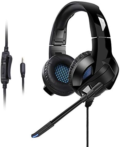 PECHAM Gaming Headset with Mic for Xbox One, PS4,Nintendo Switch, PC - Surround Sound, Noise Reduction Game Earphone - Easy Volume Control - 3.5MM Jack for Smart phone, Laptops, computer (Black)