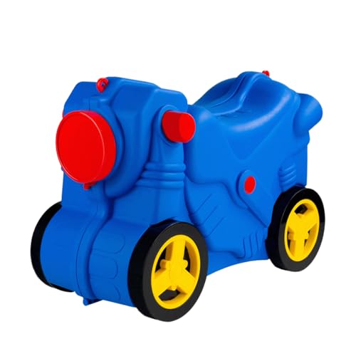 Bvx Mala Infantil Carrinho Formato Moto, Polipropileno, Bagagem de Mão, Azul, Preto e Rosa (Azul)