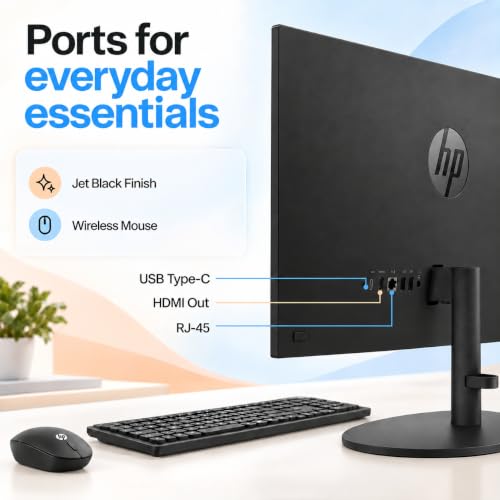 HP 22" FHD All-in-One Desktop Computer • 16GB DDR5 RAM • 512GB External and 128GB UFS Storage • The New Version for Everyday Efficency • Intel Processor N200 • Office 365 for the Web • Black - image 8