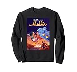 aladdin 1993 vhs trailer Official Disney Merchandise Disney Aladdin 90s Disney Movie VHS Cover Retro Felpa