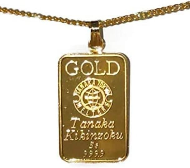 Amazon | [H Holy] 純金 24金 K24 ペンダントトップ 金メッキ枠 (1g  