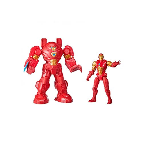 Hasbro Marvel Avengers - Figura Mech Strike de súper héroe de 20 cm - Iron Man con Armadura Definitiva - Edad: 4+