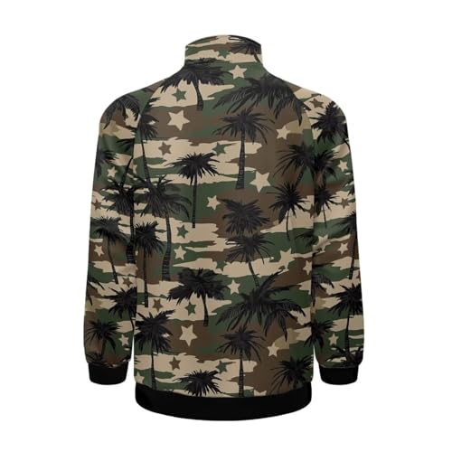 Image of Men's Lightweight Jackets Casual Full Zip Fleece Jacket Men Coats Fashion Long Sleeve Sweatshirt