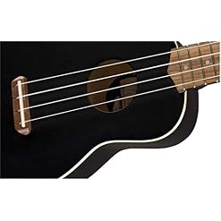 Fender Venice Ukulélé soprano Noir - Les Beatles, Paul McCartney, John Lennon, RIngo Starr, George Harrison Fender Venice Ukulélé soprano Noir – Image 4
