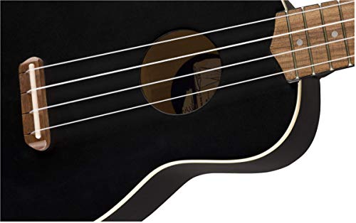 Fender Venice Ukulélé soprano Noir - Les Beatles, Paul McCartney, John Lennon, RIngo Starr, George Harrison Fender Venice Ukulélé soprano Noir – Image 5