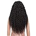 Style Icon 26 Inch 13x6 Lace Frontal Wig Free Part Long Curly Wig Heat Resistant Fiber Dark Brown Wig(26 Inches,5B)