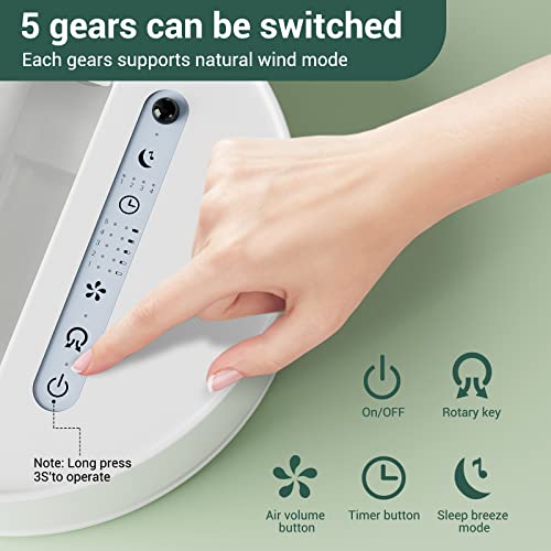 Marchpower Oscillating Foldable Standing Fan 10" Recharger 7200Mah Battery Operated Portable Pedestal Fan With Remote Control Quiet 5-Speed Foldaway Collapsible Telescopic Fan For Home Travel Camping #TOP3