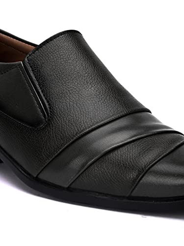 Image of SIR CORBETT Men's Synthetic Leather Moccasin Formal Shoes