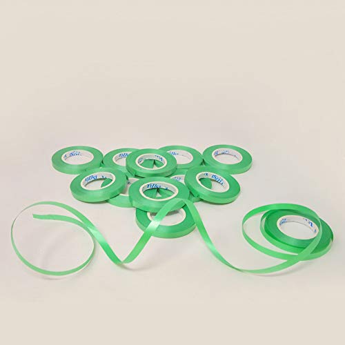 Image of AMFIN Curling Ribbons for Balloons - Green (Pack 12)