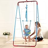 Saltador bebe Bebé Puerta del puente con el soporte, de rebote bebé columpio Cuelgue Saltar la aptitud del asiento del estante del umbral Puente for bebés Saltar Paseo ejercitador de interior al aire
