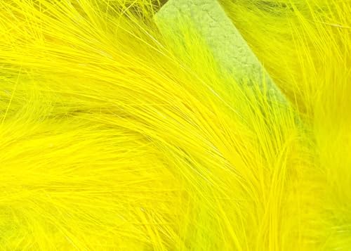 Hareline Fly Tying Magnum Rabbit Strips - Wide Rabbit Fur Strip Material for Streamers, Pike, Musky & Saltwater Flies