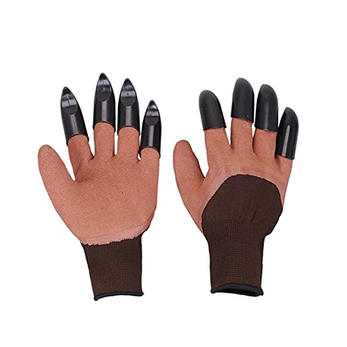 CHENGHAN 2 Paar Gartenhandschuhe mit Krallen Kunststoff Garten Gummihandschuhe Gartenarbeit Gräben Pflanzung dauerhafter… – Bild 6