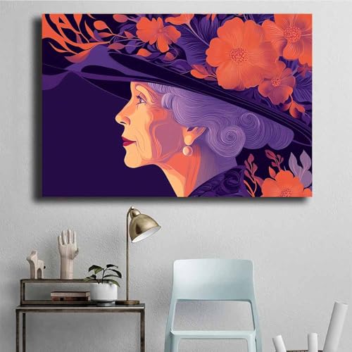 Affiche maison décoratifs moderne aesthetic room decor violet 70x100