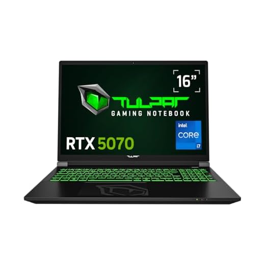 TULPAR T6 V3.6.1 Gaming Laptop | 16'' FHD+ 1920X1200 165HZ IPS LED-Display | Intel Core i7 14700HX | 32 GB RAM | 1 TB SSD | Nvidia RTX 5070 | Windows 11 Gaming Notebook