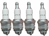 BEAR FLAG EDITION for 4 Pack Champion J19LM Spark Plugs Replaces NGK B2LM Autolite 458