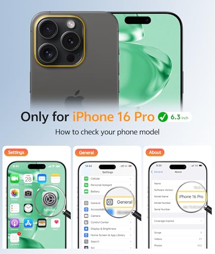 Image of FNTCASE for iPhone 16 Pro Case: [Compatible with Magsafe] Translucent Matte Cases with [Full Camera Protection] [Screen Protector] Military Grade Shockproof Protective Phone Cover - Green