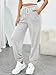 Trendy Queen Women's Sweatpants Athletic Joggers Baggy Pants Lounge Bottom 2026 Fall Fashion with Pockets Grey XL