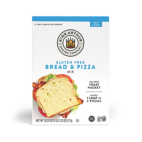 King Arthur, Gluten-Free Bread and Pizza Mix, Gluten-Free, Non-GMO Project Verified, Certified Kosher, 18.25 Ounces