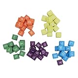 Luocute Juego de Dados de Letras, Batalla de Construcción de Palabras de Ritmo Rápido para 1 a 5 Jugadores con Miles de Combinaciones de Letras, para Noches de Juegos y Aulas