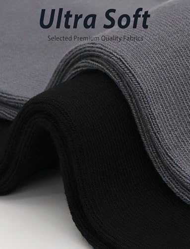 Image of Womens Viscose Bamboo Crew Socks Thin Casual Ultra Soft Colorful Above Ankle Socks Breathable Comfortable 3 /6 Pairs