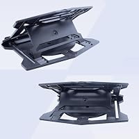 iggual Laptop-Ständer bis 43,2 cm (17 Zoll), mit 8 Neigungswinkeln, ergonomisch, faltbar, mit Handyhalterung und Rutschfester Unterlage für Tisch und Büro (RPSV17A) – Ansicht 3