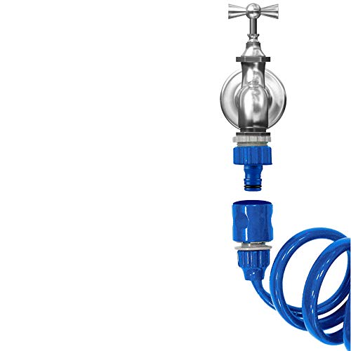 Tatay Kit de Manguera Espiral de 10m con Accesorios de plástico Anti-UVA, Ideal para terrazas y pequeños Jardines. - imagen 5