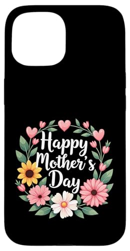 Happy Mother's Day Mommy Cute Flower Shirt per donne e nana Custodia per iPhone 15