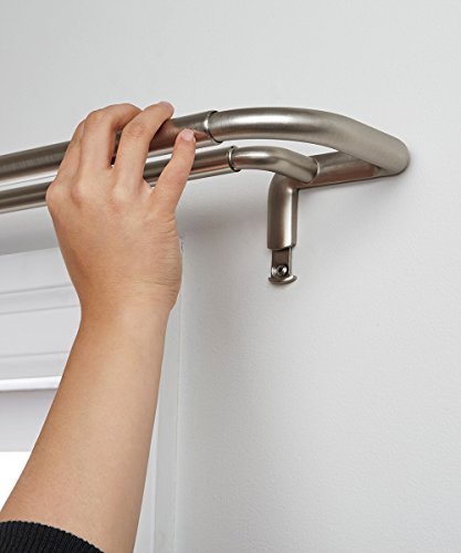 Umbra Twilight Double Curtain Rod Set, 48-88", Nickel #TOP7