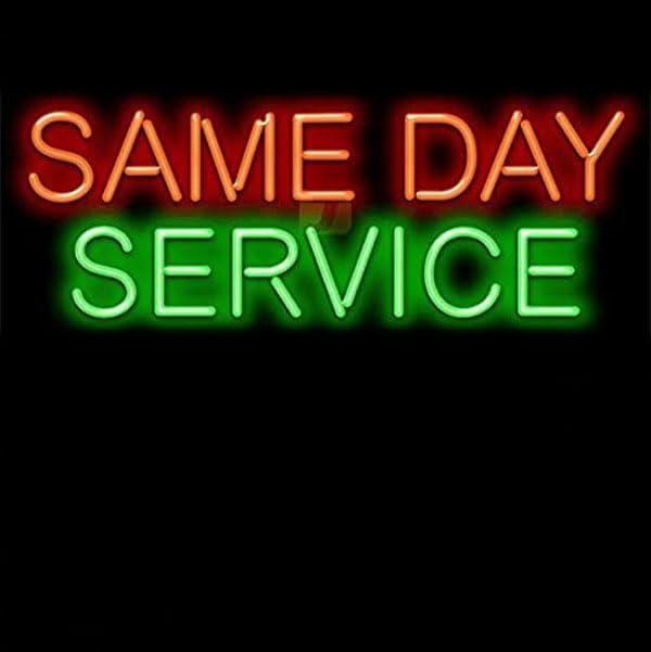 BPA Same Days Servise Neon Light, Sentence, Store, Multicolour, LED, 70x40 cm