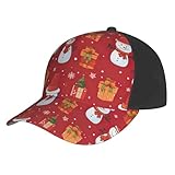 cappello da baseball per aerei, misura regolabile per corsa e attività all'aperto, per tutte le stagioni, regalo di natale, pupazzo di neve, taglia unica, regalo di natale pupazzo di neve, taglia