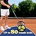 Multi-Functional Tennis Ball Picker – Tennis Ball Storage Basket & Ball Launcher, Ideal for Beginners, Holds 80 Balls, Quick Setup