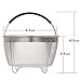 Aozita Steamer Basket for Instant Pot Accessories 3 Qt Only- Stainless Steel Steam Insert with Premium Handle for 3 Quart Pressure Cookers - Vegetables, Eggs, Meats, etc