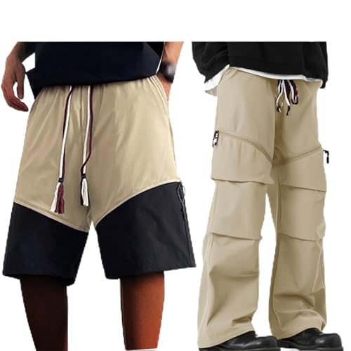 Men's Trousers Casual Long or Short Adjustable Pant Oversized Comfortable Pants Walking Athletic Going Out Outfits