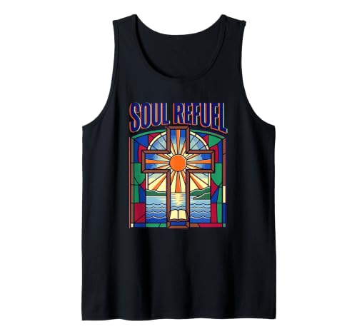 Soul Refuel Based Cross Believer Christian Faith Religiious Débardeur