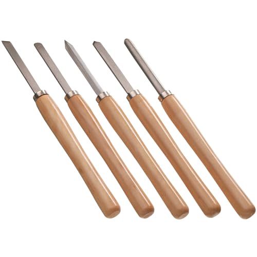 Serie Da 5 Scalpelli Valex 1463204 Per Lavorazione Al Tornio Legno