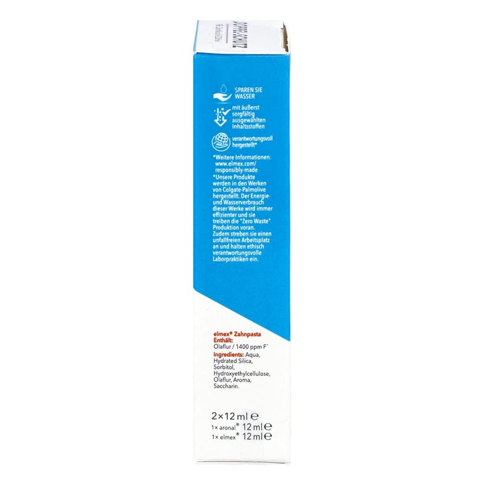 Elmex PL04381A Pasta Do Zębów, 2 x 12 ml