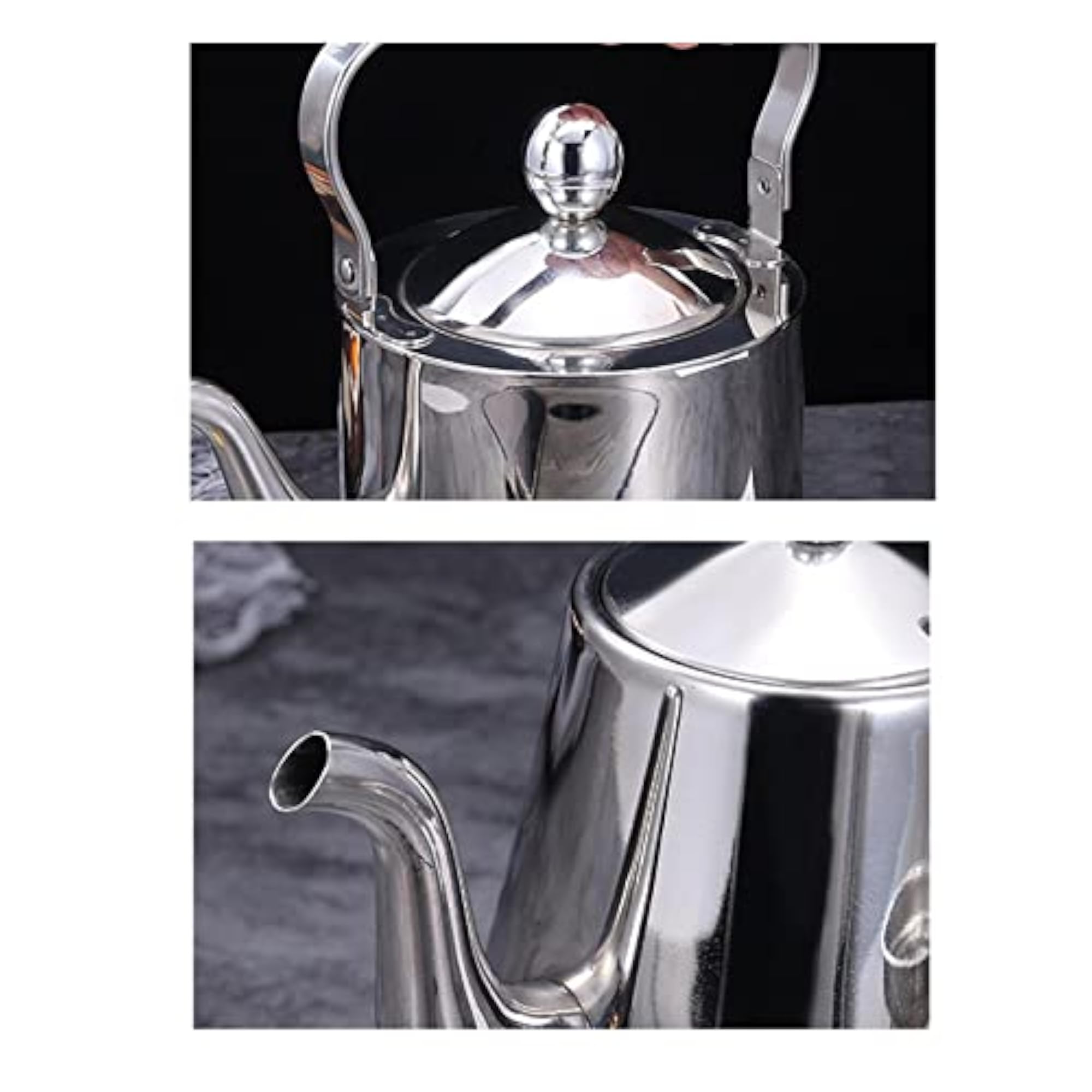 Large Polish Stainless Steel Teapot for Home
