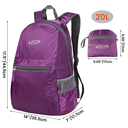 G4Free-20L-Lightweight-Packable-Backpack-Travel-Hiking-Daypack-Foldable-Backpack-for-Men-Women