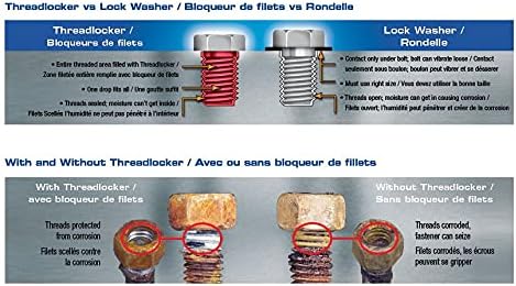 Permatex PTX24250 Medium Strength Thread Locker, Blue, 1.7 fl oz (50 ml)