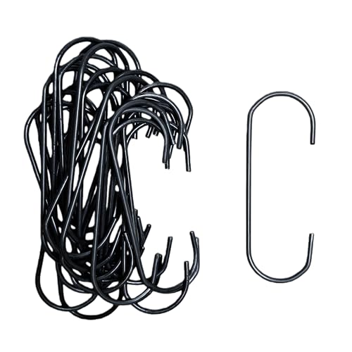 Mitoltpoci 25 Pack 4 Inch Powder Coating C Hooks, Steel Paint Hangers
