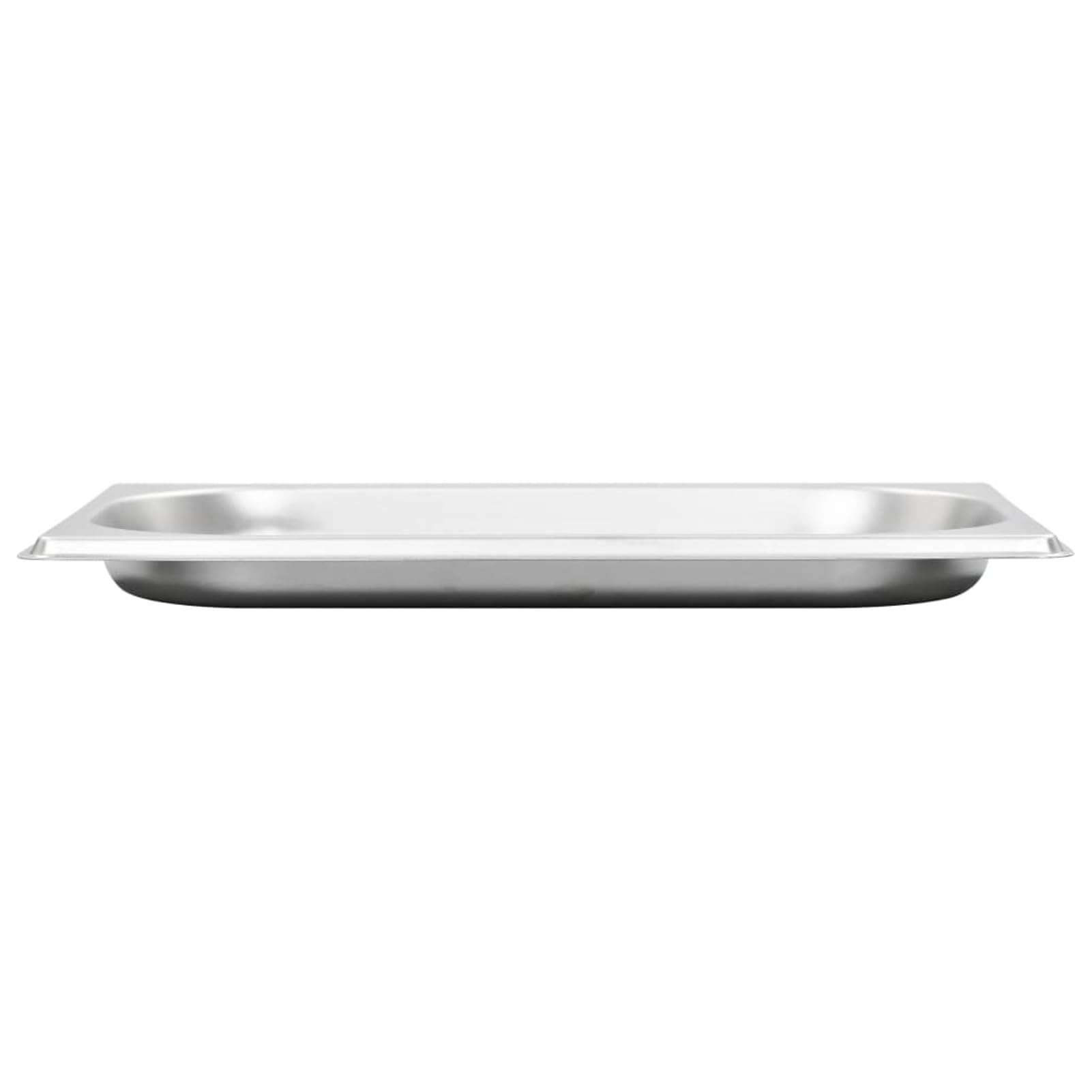 Brokky Contenitori Gastronorm 12 pz GN 1/4 20 mm in Acciaio Inox-Contenitore, Acciaio Inossidabile Contenitore gastronorm