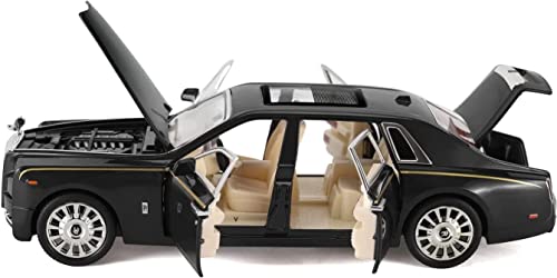 Image of 4 Wheel Drive Metal Car Pull Back with Open Doors|Engine Cover|Tail with Front and Rear Light & Music Great Gift for Boys and Girls Above Multicolor(Rollss Roycee)