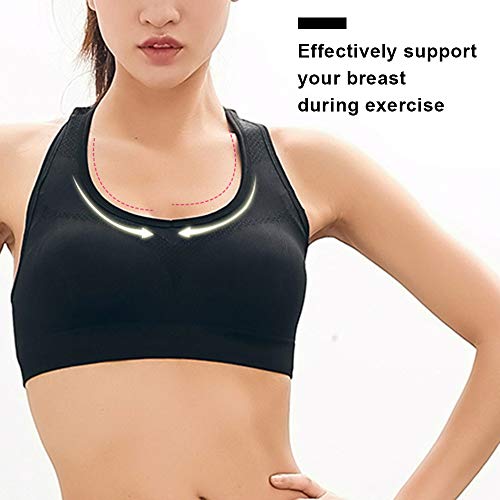 mewmewcat Mulheres Sports Bra Acolchoado Underwired I-Shaped respirável Qucik Dry Running Yoga Gym W