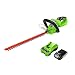 Produktbild Greenworks Akku Heckenschere 24V Dual Schnittklingen inkl. Akku 2 Ah 57cm Schnittlänge 18 mm Zahnabstand Einstellbarer Griff G24HT57K2