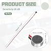 Rebower Electret Condenser Microphone Cartridge, 6mmx2.7mm Mini MIC Microphone Pickup 10Pcs | with 150mm Wire Leads & 1.25mm Terminal Connector for Audio Receiver Intercom Systems- 28dB #1