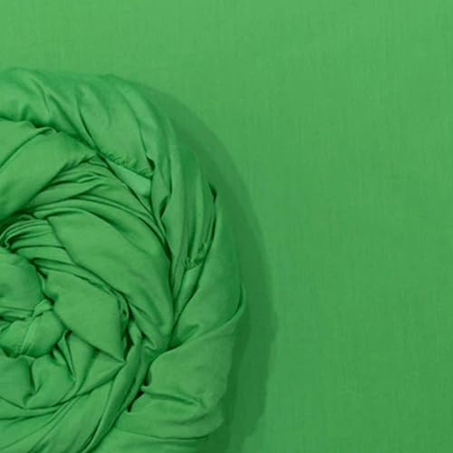 Image of 100% Pure Cotton Mulmul Fabric Material | Reusable Ultra Fine Mulmul Fabric | Lightweight Soft Smooth Piece Linning, Stole, Dupatta, Cushion Pillow Cover (Kelly Green, 3.5 Meters)