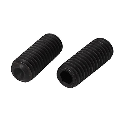 sourcing map 20 Stk. Innensechskant Schraube Set Gewindestifte 3/8 Zoll x 1 Zoll 16 Fadenzahl de