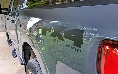 Decal Mods FX4 Offroad Black Matte/Flat Decals Stickers Compatible with Ford F150 die-Cut (2015-2020) - CBM_Solid (Set of 2) Officially Licensed