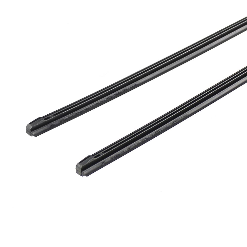 QUALITY BEMOST Auto Car All-Season Windshield Wiper Blades Refills Natural Rubber Strips (26"+16" Pair for front Windshield) for Hybrid Type of Wiper Blade